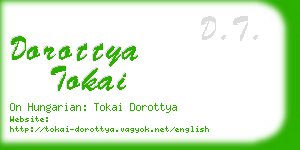 dorottya tokai business card